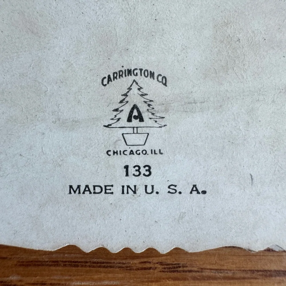 Vintage Valentine Card Boy Holding‎ Heart Carrington Co Chicago Ill Made in USA